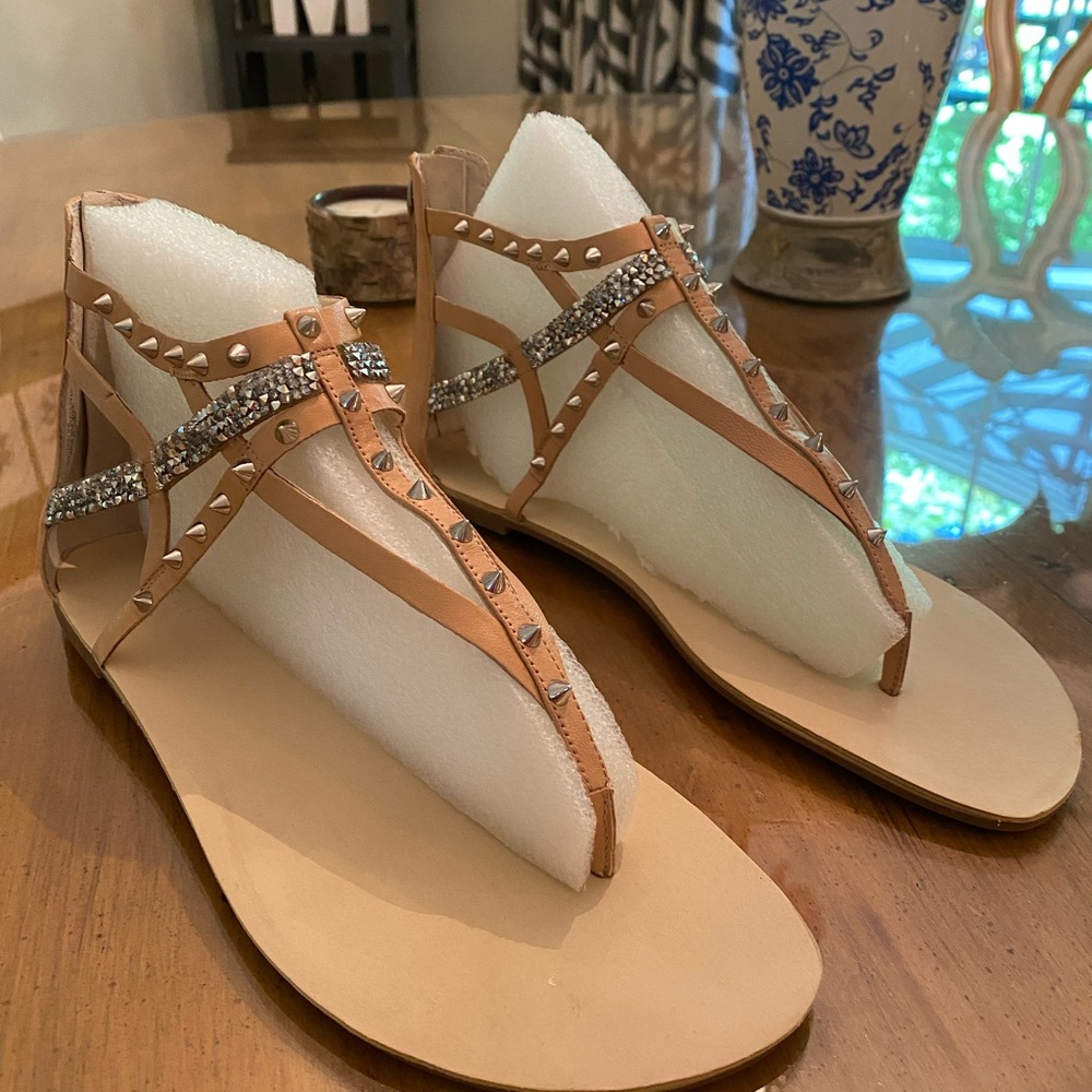 Nine West Studded Gladiator Sandal Size 10